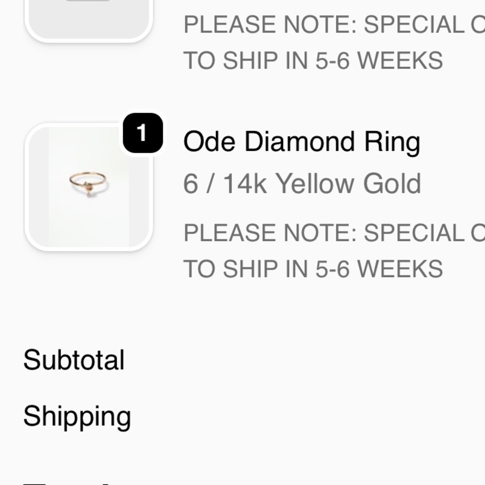 WWAKE Gold Knot Ring with Small Diamond Accent - Picture 4 of 4